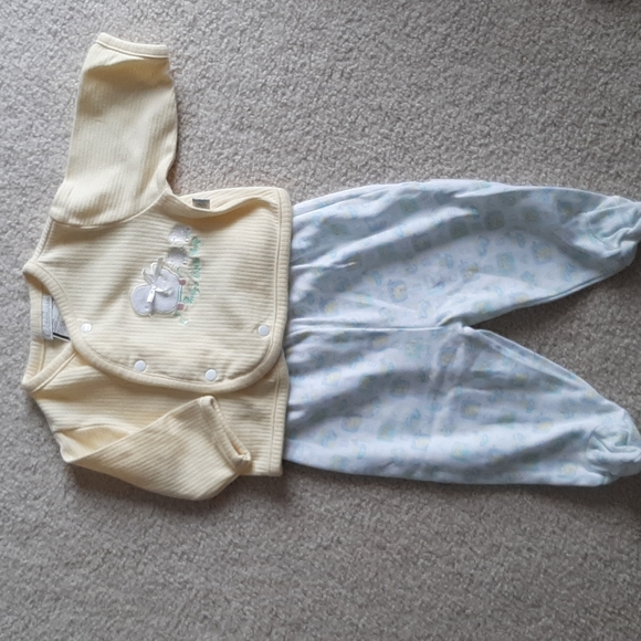 Baby outfits summer 3 to 6 month yellow pink baby girl clothes. - Picture 5 of 7